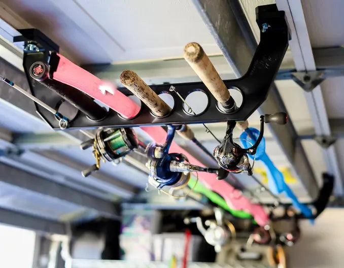 Storage Ideas Garage Door Fishing Rod Holders Diy Garage Door